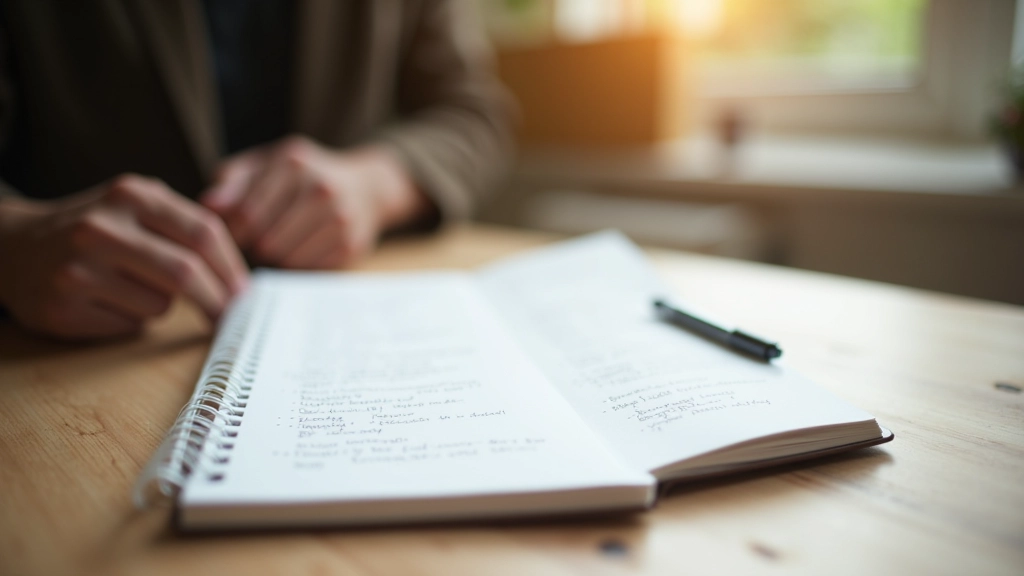 Carnet avec stylo et liste de contacts professionnels