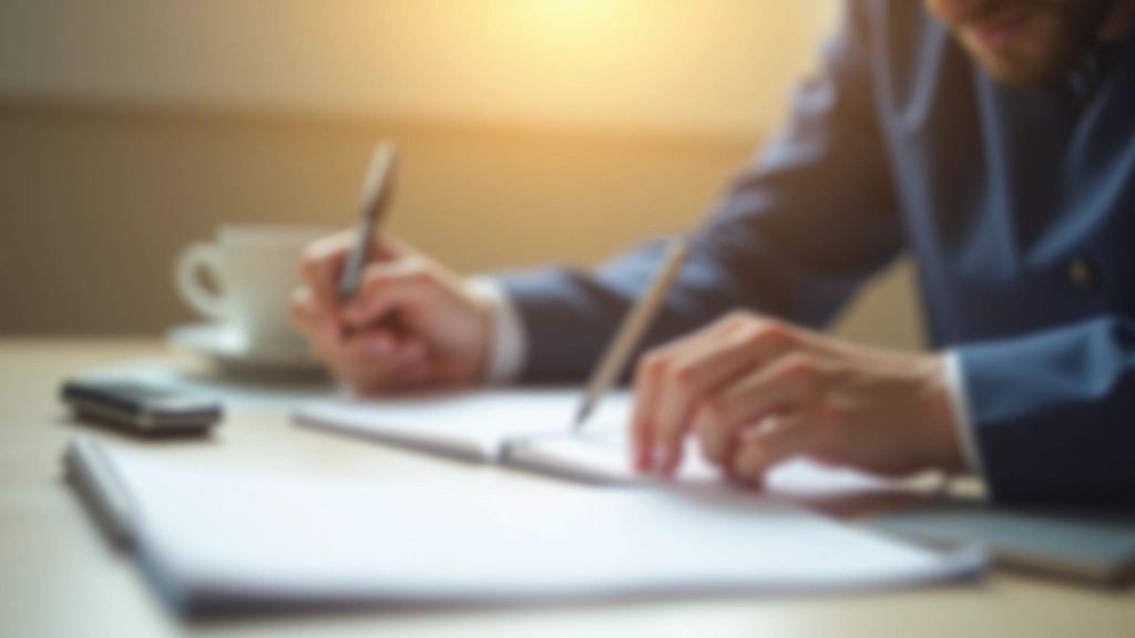 Main tenant un stylo et écrivant dans un carnet d'adresses avec des entrées complétées