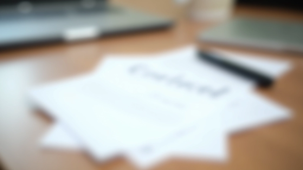 Contrat signé avec stylo, documents légaux sur bureau d'avocat, lumière professionnelle douce